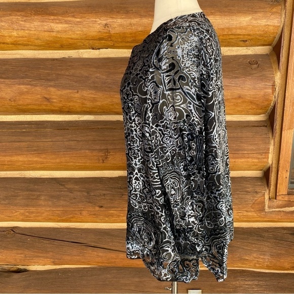 VIOLET + CLAIRE Navy Night blouse Womens size XXXL - Picture 7 of 9